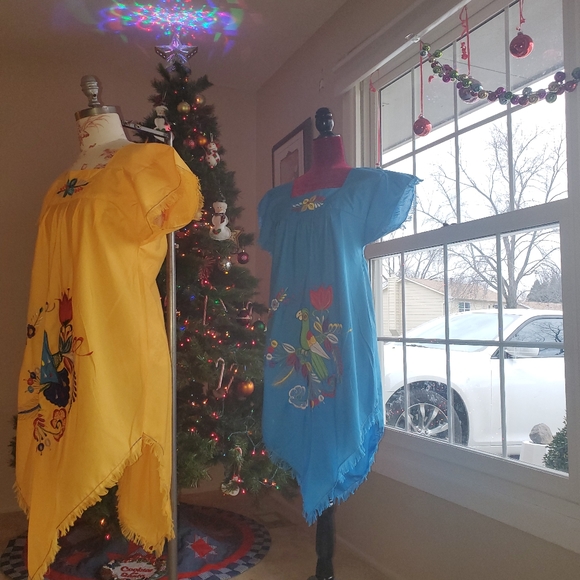 Dresses, maxi, embroidered fiesta, Spanish craft - Picture 4 of 4